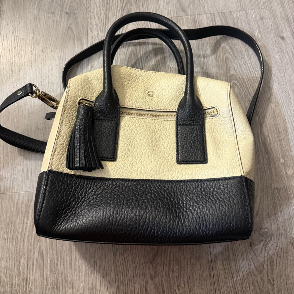 Kate Spade Two-Tone Black and Cream Handbag